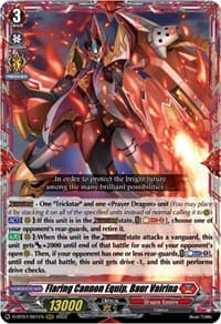 Flaring Cannon Equip, Baur Vairina - D-BT07: Raging Flames Against Emerald Storm - Cardfight Vanguard card