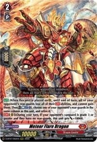 Meteor Flare Dragon - D-BT07: Raging Flames Against Emerald Storm - Cardfight Vanguard card