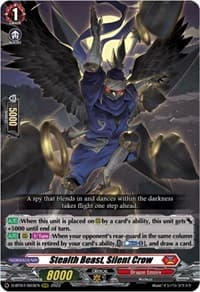 Stealth Beast, Silent Crow - D-BT07: Raging Flames Against Emerald Storm - Cardfight Vanguard card