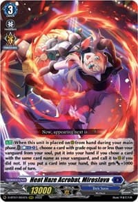 Heat Haze Acrobat, Miroslava - D-BT07: Raging Flames Against Emerald Storm - Cardfight Vanguard card
