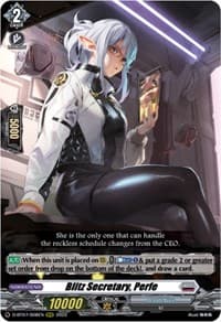 Blitz Secretary, Perfe - D-BT07: Raging Flames Against Emerald Storm - Cardfight Vanguard card