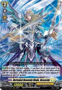 Unrivaled Heavenly Blade, Descorda - D-BT07: Raging Flames Against Emerald Storm - Cardfight Vanguard card