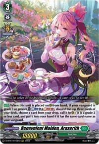 Benevolent Maiden, Araserith - D-BT07: Raging Flames Against Emerald Storm - Cardfight Vanguard card