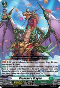 Resonance Dragon - D-BT07: Raging Flames Against Emerald Storm - Cardfight Vanguard card