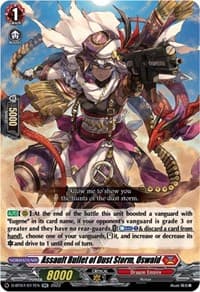 Assault Bullet of Dust Storm, Oswald - D-BT07: Raging Flames Against Emerald Storm - Cardfight Vanguard card