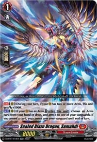Sealed Blaze Dragon, Samahdi - D-BT07: Raging Flames Against Emerald Storm - Cardfight Vanguard card