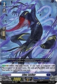 Lilac Lasher - D-BT07: Raging Flames Against Emerald Storm - Cardfight Vanguard card