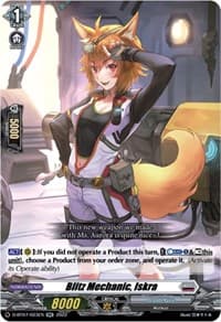 Blitz Mechanic, Iskra - D-BT07: Raging Flames Against Emerald Storm - Cardfight Vanguard card