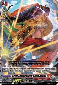 Strike Cannon of Dust Storm, Andrea - D-BT07: Raging Flames Against Emerald Storm - Cardfight Vanguard card