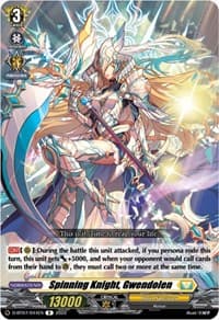 Spinning Knight, Gwendolen - D-BT07: Raging Flames Against Emerald Storm - Cardfight Vanguard card