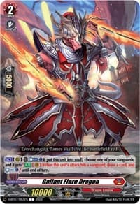 Gallant Flare Dragon - D-BT07: Raging Flames Against Emerald Storm - Cardfight Vanguard card