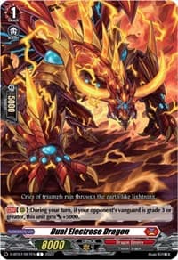 Dual Electrose Dragon - D-BT07: Raging Flames Against Emerald Storm - Cardfight Vanguard card