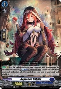 Depletion Sabbia - D-BT07: Raging Flames Against Emerald Storm - Cardfight Vanguard card