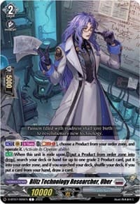 Blitz Technology Researcher, Uber - D-BT07: Raging Flames Against Emerald Storm - Cardfight Vanguard card