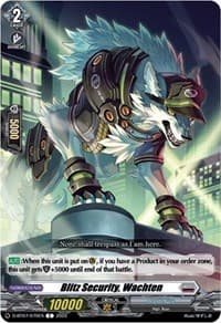 Blitz Security, Wachten - D-BT07: Raging Flames Against Emerald Storm - Cardfight Vanguard card