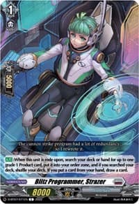 Blitz Programmer, Strazer - D-BT07: Raging Flames Against Emerald Storm - Cardfight Vanguard card