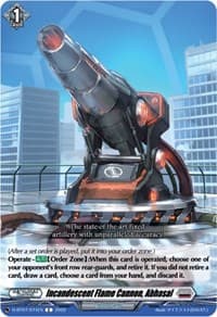 Incandescent Flame Cannon, Abhasal - D-BT07: Raging Flames Against Emerald Storm - Cardfight Vanguard card