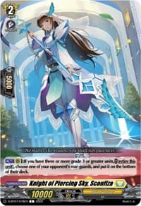 Knight of Piercing Sky, Sconfiza - D-BT07: Raging Flames Against Emerald Storm - Cardfight Vanguard card