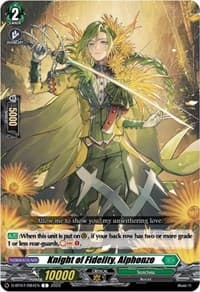 Knight of Fidelity, Alphonzo - D-BT07: Raging Flames Against Emerald Storm - Cardfight Vanguard card