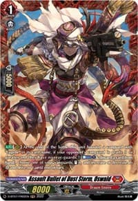 Assault Bullet of Dust Storm, Oswald (FR) - D-BT07: Raging Flames Against Emerald Storm - Cardfight Vanguard card