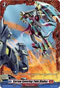 Sorrow Severing Twin Blades (FR) - D-BT07: Raging Flames Against Emerald Storm - Cardfight Vanguard card