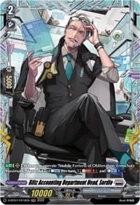 Blitz Accounting Department Head, Sordio (FR) - D-BT07: Raging Flames Against Emerald Storm - Cardfight Vanguard card