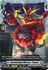 Overwatching Monster, Proteed (FR) - D-BT07: Raging Flames Against Emerald Storm - Cardfight Vanguard card