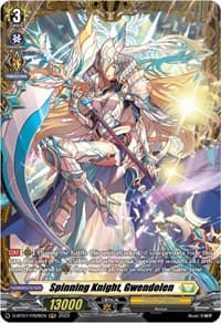 Spinning Knight, Gwendolen (FR) - D-BT07: Raging Flames Against Emerald Storm - Cardfight Vanguard card