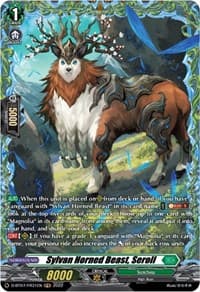 Sylvan Horned Beast, Seroll (FR) - D-BT07: Raging Flames Against Emerald Storm - Cardfight Vanguard card