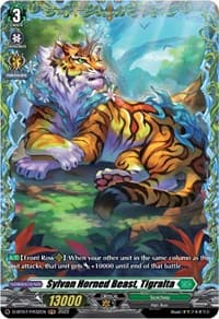 Sylvan Horned Beast, Tigralta (FR) - D-BT07: Raging Flames Against Emerald Storm - Cardfight Vanguard card