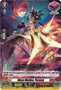 Blaze Maiden, Parama - D-BT07: Raging Flames Against Emerald Storm - Cardfight Vanguard card