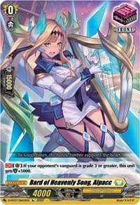 Bard of Heavenly Song, Alpacc - D-BT07: Raging Flames Against Emerald Storm - Cardfight Vanguard card