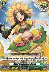 Aspiring Maiden, Alana - D-BT07: Raging Flames Against Emerald Storm - Cardfight Vanguard card