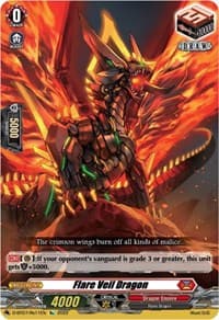 Flare Veil Dragon - D-BT07: Raging Flames Against Emerald Storm - Cardfight Vanguard card