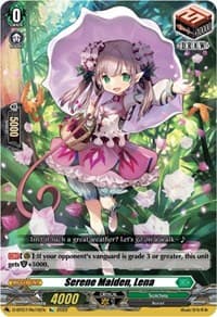 Serene Maiden, Lena - D-BT07: Raging Flames Against Emerald Storm - Cardfight Vanguard card