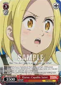 Elaine: Capable Saint - The Seven Deadly Sins: Revival of The Commandments - Weiss Schwarz card