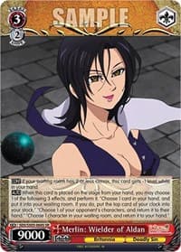 Merlin: Wielder of Aldan (SR) - The Seven Deadly Sins: Revival of The Commandments - Weiss Schwarz card