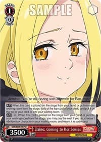 Elaine: Coming to Her Senses - The Seven Deadly Sins: Revival of The Commandments - Weiss Schwarz card