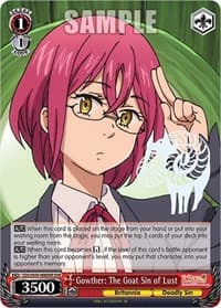 Gowther: The Goat Sin of Lust (DSR) - The Seven Deadly Sins: Revival of The Commandments - Weiss Schwarz card