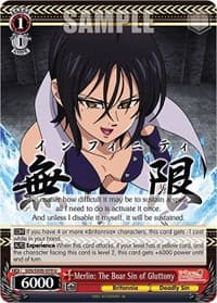 Merlin: The Boar Sin of Gluttony - The Seven Deadly Sins: Revival of The Commandments - Weiss Schwarz card