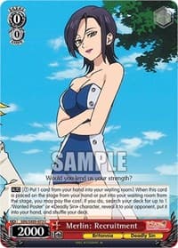 Merlin: Recruitment - The Seven Deadly Sins: Revival of The Commandments - Weiss Schwarz card