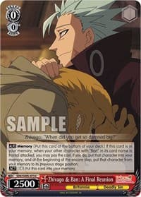 Zhivago & Ban: A Final Reunion - The Seven Deadly Sins: Revival of The Commandments - Weiss Schwarz card