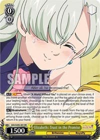 Elizabeth: Trust in the Promise - The Seven Deadly Sins: Revival of The Commandments - Weiss Schwarz card