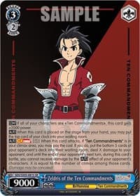 Zeldris of the Ten Commandments (SR) - The Seven Deadly Sins: Revival of The Commandments - Weiss Schwarz card