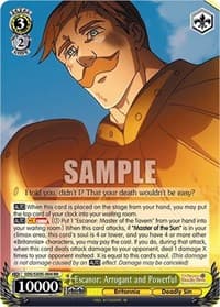 Escanor: Arrogant and Powerful - The Seven Deadly Sins: Revival of The Commandments - Weiss Schwarz card