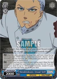 Hendrickson: Usual Self - The Seven Deadly Sins: Revival of The Commandments - Weiss Schwarz card