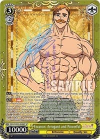 Escanor: Arrogant and Powerful (SP) - The Seven Deadly Sins: Revival of The Commandments - Weiss Schwarz card
