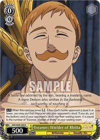 Escanor: Wielder of Rhitta - The Seven Deadly Sins: Revival of The Commandments - Weiss Schwarz card