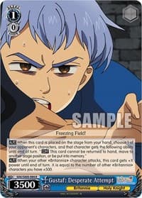 Gustaf: Desperate Attempt - The Seven Deadly Sins: Revival of The Commandments - Weiss Schwarz card