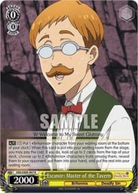 Escanor: Master of the Tavern - The Seven Deadly Sins: Revival of The Commandments - Weiss Schwarz card